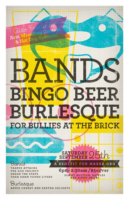 Bands, Bingo, Beer & Burlesque for Bullies at The Brick